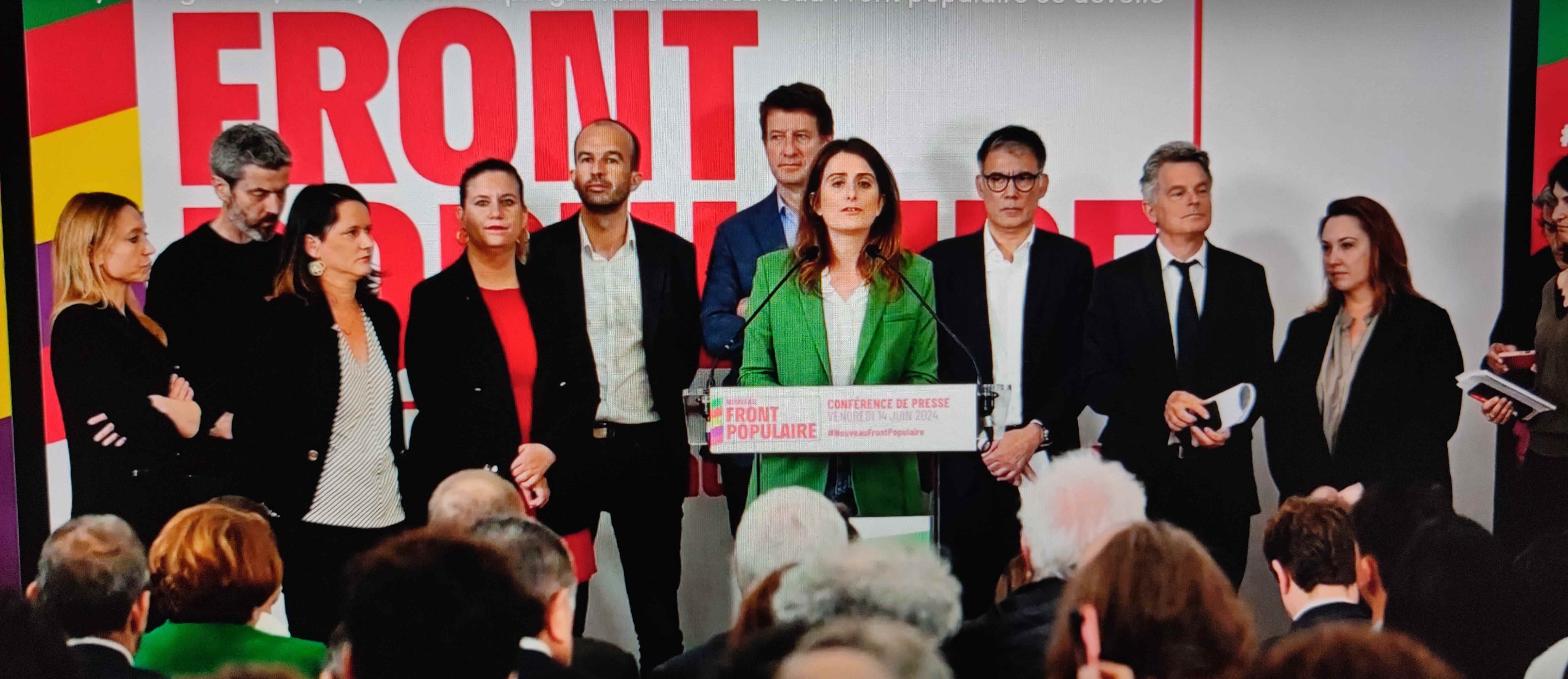 2024 06 15 3 2024 06 14 Conférence de presse annonçant la création du Nouveau Front Populaire en présence des chefs de parti de la nouvelle coalition de G comp